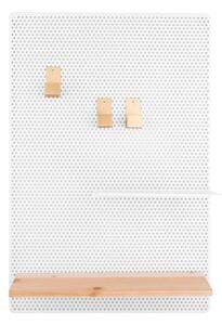 Bijeli metalni zid PT LIVING Perky, 34,5 x 52,5 cm