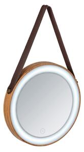 Zidno ogledalo sa LED osvjetljenjem Wenko Usini, ø 21 cm