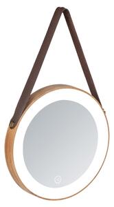 Zidno ogledalo sa LED osvjetljenjem Wenko Usini, ø 21 cm