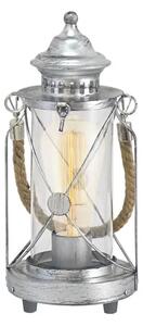 STOLNA LAMPA 1xE27 ĆELIK/ANTK SREBRNA BRADFORD 49284