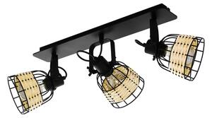 REFLEKTOR 3xE27 CRNA/RATAN ANWICK 1 43326