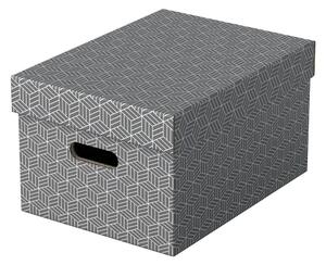 Sada 3 šedých úložných boxů Leitz Eselte, 26,5 x 36,5 cm