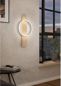 ZIDNA LAMPA 1xLED 1X12W, 1700lm, CRNA/BIJELA/DRVO BOYAL 901715