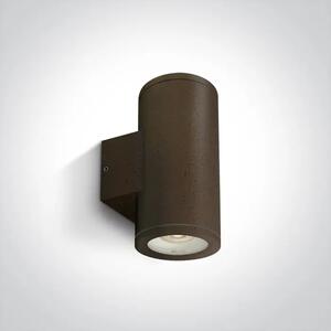 ZIDNA SVJETILJKA 2XGU-10 35W IP54 SMEĐA RUSTIK DM67400B/BR