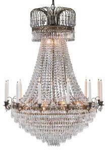 LÄCKÖ CROWN LUSTER 15L ANTIQUE/BRILLIANT E14 MA100667