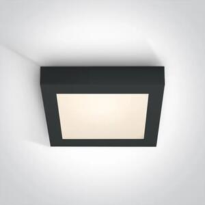 PLAFONJERA LED 22W/3000K/1490lm IP40 CRNA KOCKASTA DM62122F/B/W