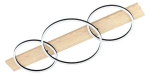 PLAFONJERA 3x LED 3X12W, 3X1700lm, CRNA/BIJELA/DRVO BOYAL 901717