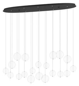 VISILICA/8, LED 8X5,4W, 4080lm, D-1480, DIMAB. CRNA/STAKLO ESPARDELLO 390344