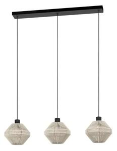 VISILICA 3xE27 CRNA/KREM TEKSTIL MIDSUMER 44001