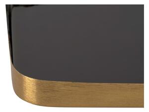 Metalni pladanj u crno-zlatnoj boji PT LIVING Festive, 13 x 25 cm