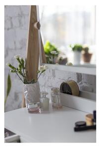 Bijeli toaletni stalak s ladicom i Ragaba Leno ogledalom