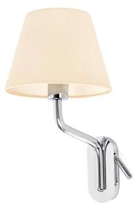 ETERNA CHROME ZIDNA SVJETILJKA E27 15W WITH LEFT READER L FR24007-11