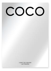 Zidno ogledalo 50x70 cm Coco Chanel - Little Nice Things