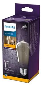 LED CLASSIC ŽARULJA PHILIPS 11W ST64 E27 smoky ND RFSRT4 8718699759650