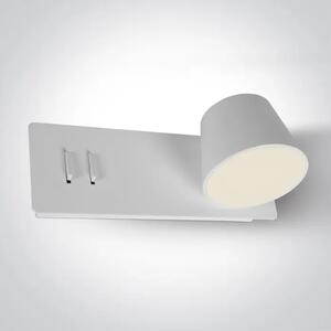 ZIDNA SVJETILJKA/LED 6W+4W/3000K/500lm+340lm/BIJELA/IP20 DESNA DM65147A/W/W
