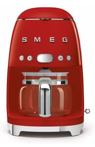 Crveni aparat za kavu za filtriranu kavu SMEG 50's Retro