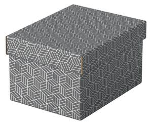 Sada 3 šedých úložných boxů Leitz Eselte, 20 x 25,5 cm