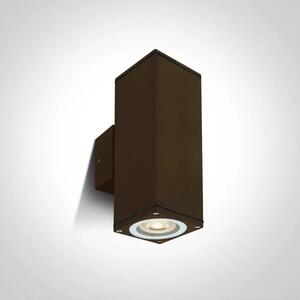 ZIDNA SVJETILJKA 2xGU10 10w IP54 100-240V RUSTIK SMEĐA DM67426C/BR