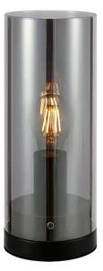 POST STOLNA LAMPA 1L 12CM BLACK/PLATED SMOKE E27 MA108734