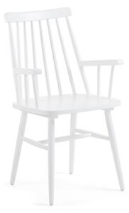Bijela blagovaonska stolica od drva kaučukovca Kave HomeKristie