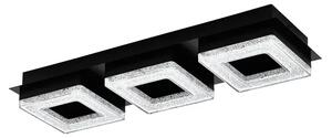 PLAFONJERA 3x LED 3X4W, 3X400lm, CRNA/ČELIK/KRISTAL FRADELO 1 99325