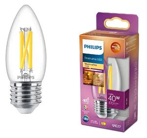 LED CLASSIC ŽARULJA PHILIPS 40W B35 E27 CL WGD90 SRT4 8719514324237