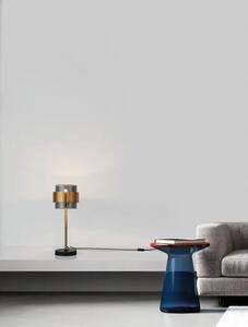SIANNA STOLNA LAMPA E27 /IP20/MESING ZLATNA & SMOKY NL9236400