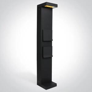 STAJAĆA SVJETILJKA ANTRACIT 70cm 8W WW IP65 230V 2x SCHUKO 1000w each DM67508B/AN/W