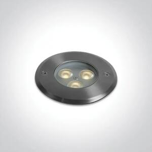 UGRADBENA PODNA LED SVJETILJKA IP67 3x1W WW 24V DC DM69076A/W