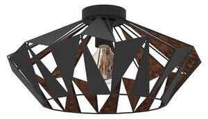 PLAFONJERA 1xE27 CRNA/BAKAR CARLTON 6 43399