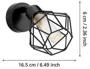 REFLEKTOR 1xLED G9, 1X3W, 360lm, CRNA/ČELIK/AMBER STAKLO ZAPATA 1 32765