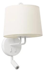 MONTREAL WHITE ZIDNA SVJETILJKA WITH READER WHITE LAMPSHA FR24032-01