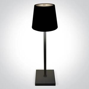 STOLNA LAMPA 3,5W WW PUNJIVA PREKO USB IP54 DIMM CRNA DM61082/B