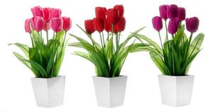 Set s 3 ukrasa u obliku cvijeća Casa Selección Tulip