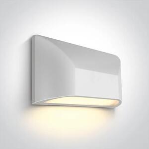 ZIDNA SVJETILJKA LED 6W/3000K/300lm/230V/220x113mm/IP65 BIJELA DM67396/W/W