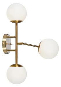 TRINITY ZIDNA SVJETILJKA BRASS/WHITE G9 MA108254