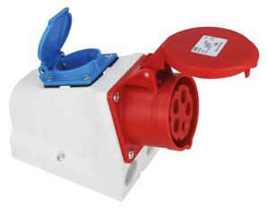 282-551 Industrijska utičnica s poklopcem kombinirana - standard IEC 309 + "šu 3858890444292
