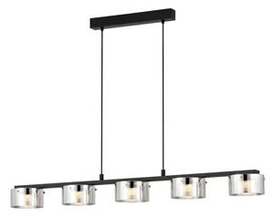 VISILICA 5xLED 5X7,2W, DIMABILNA, D-1160, CRNA/STAKLO CRNO PROZIRNO COPILLOS 39875
