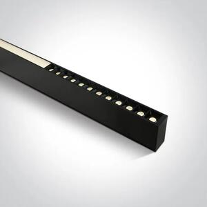 UGRADBENA SVJETILJKA CRNA 24pcs SPOTS + DIFFUSER UGR19 40W CCTV PV 230V 120cm DM38150C/B/V