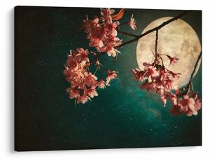 Slika - Sakura u punom mjesecu (70x50 cm)