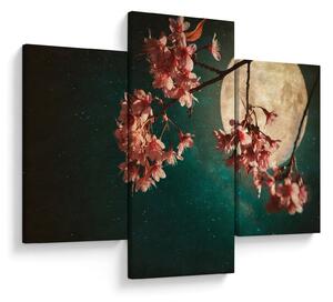 Slika - Sakura u punom mjesecu (90x60 cm)