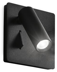 LITE LED ZIDNA LAMPA AP CRNA ID250113