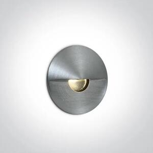 UGRADBENA SVJETILJKA LED/1W/3000K/50lm/36°/350mA IP65 ALUMINIJ DM68070/AL/W
