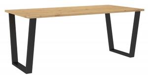 Zondo Blagovaonski stol Carol 185x67 (hrast artisan) (za 4 do 6 osoba). Akcija -37%