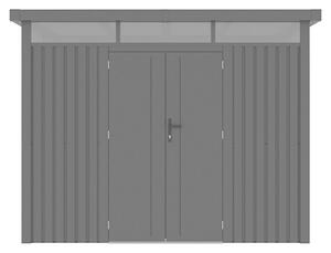 Gardol Spremište Cubus Max (Vanjska dimenzija uklj. krovni prevjes (Š x D): 294 x 230 cm, Čelik, Crna)