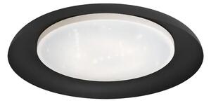PLAFONJERA 1xLED 17,8W, PROM 465, CRNO/BIJELA KRISTAL PENJAMO 99703