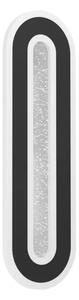 ZIDNA LAMPA 1xLED 12W, CRNO/BIJELA KRISTAL EFEKT MACCHIONI 901242