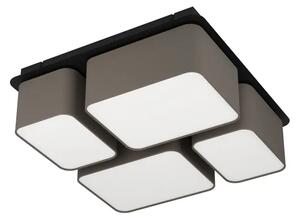 STROPNA LAMPA 4xE27 TKESTIL, ANTRACIT/SMEĐA MORDAZO 900524