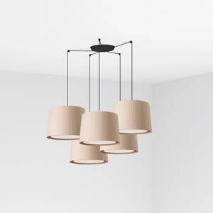 SAMBA BLACK VISILICA BEIGE RIBBONED LAMPSHADE FR64314-44-5L