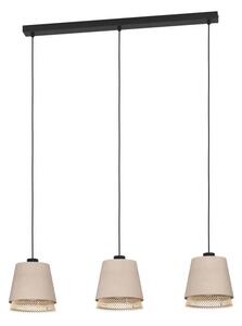 VISEĆA LAMPA 3xE27 D-890, CRNA/BEŽ TABLEY 43976